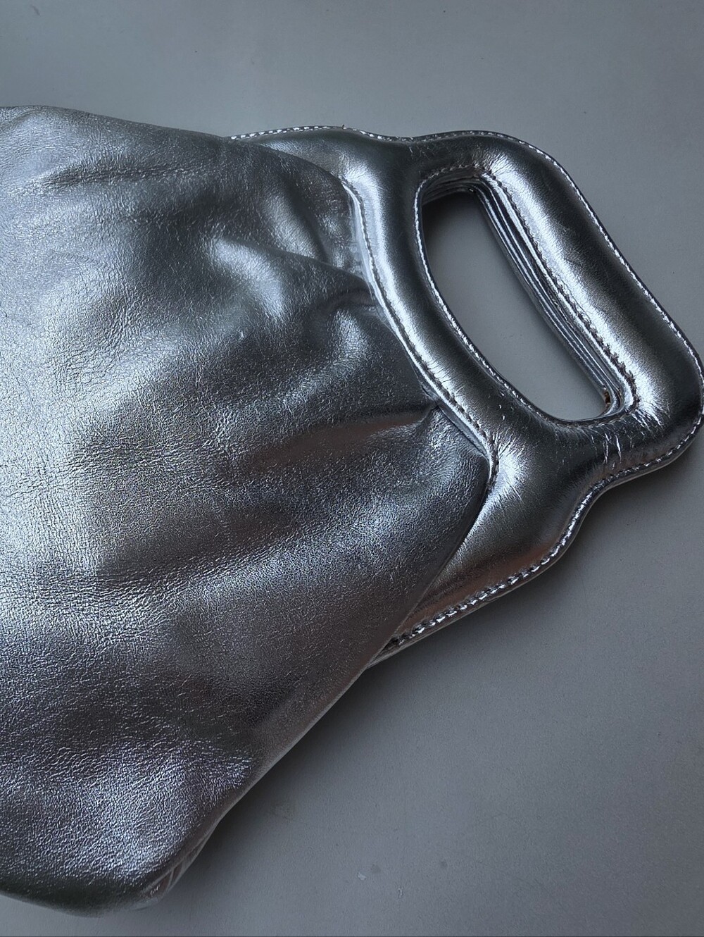 René Caovilla Silver Crystal Fringe Jeweled Evening Bag - Picture 8 of 14